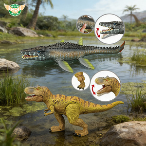 Juego de Juguetes de Dinosaurios Realistas, <span class=keywords><strong>Mosasaurus</strong></span>, Sterrholophus, Marsh Spinosaurus, Tiranosaurio, con Sonido Simulado - Product Image 5