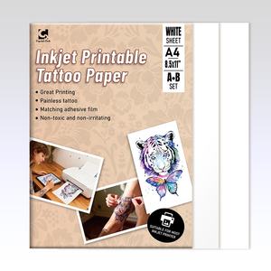 Papier Tatouage Jet d'Encre Imprimable Transfert d'Eau Feuilles d'Art Corporel Temporaire Idéal pour les Fêtes la Photographie les Projets en Classe les Kits de Bricolage - Product Image 1