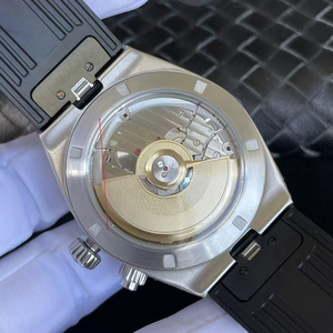Regalos para Hombre, Reloj de Diseño de Alta Gama con Caja de Acero, Esfera Negra, Correa de Caucho Negra, Doble Hora GMT, Automático, Resistente al Agua, Listo para Enviar - Product Image 4