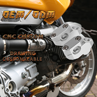 Peninggi setang sepeda motor, alumunium Universal peninggi setang CNC klem dapat disesuaikan gambar pabrik