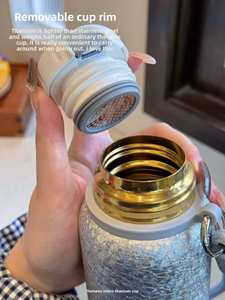 Thermos isotherme en titane haut de gamme, très vendu, performance thermique 6-12h, luxe léger, haut de gamme, pour affaires - Product Image 3