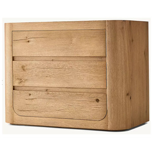 OSLO CLOSED NIGHTSTAND rh FURNITURE Modern Luxury NightStand Closed <b>Bedroom</b> Nightstands With Drawer - Product Image 2