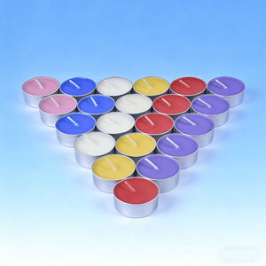 Multi Color Tea Lights in Various Sizes Containers for Decorative Lighting Tea Soy Wax <strong>Candles</strong> - Product Image 1