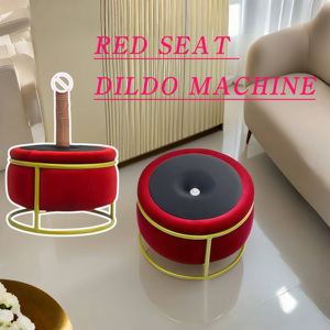 맞춤형 레드 벨벳 플로킹 3D 딜도 라이딩 체어 여성용 진동기 포함 공장 성인용품 - Product Image 6
