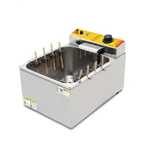 12L Hot Dog Fries machine freidora eléctrica máquina para calentar pan de perro caliente con precio barato