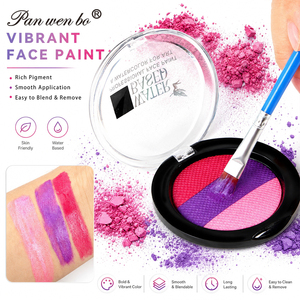 Ensemble de peinture pour le visage et le corps Panwenbo, peinture corporelle pour adultes et enfants, peinture pour le visage à base d'eau lavable pour Halloween, fête costumée, cosplay - Product Image 5