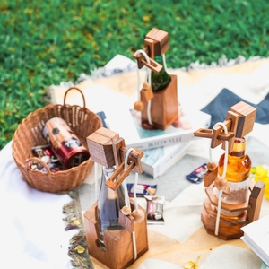 Fai da te intagliato a mano <span class=keywords><strong>bottiglia</strong></span> di <span class=keywords><strong>vino</strong></span> Puzzle caso di legno cervello in legno Teaser <span class=keywords><strong>bottiglia</strong></span> di <span class=keywords><strong>vino</strong></span> Puzzle legno <span class=keywords><strong>vino</strong></span> vettore Puzzle regalo per adulti - Product Image 3