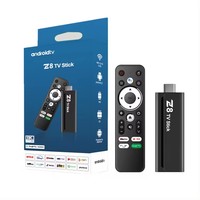 Dongle TV intelligent Z8 Stick Android 12 4K Allwinner H618 2 Go 16 Go avec télécommande vocale, stick TV 4K 5G double Wi-Fi et Bluetooth, le moins cher