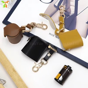 Étui de protection pour <span class=keywords><strong>pellicule</strong></span> photographique en cuir PU RTS Factory, étui portable avec porte-clés, support de rangement pour <span class=keywords><strong>pellicule</strong></span> 35 mm - Product Image 5