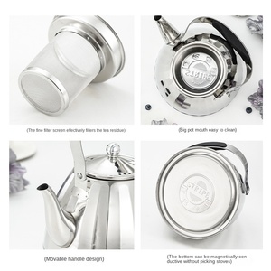 Thép Không Gỉ Hiện Đại Sao Đèn Flash Nước Nóng Ấm Đun Nước Thủy Tinh Bìa Cảm Ứng Nồi Mở Bếp Đa Chức Năng Lọc Bền Vững - Product Image 5