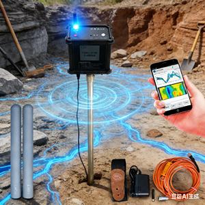 Instrumento Portátil de Detecção de Água com Tela Sensível ao Toque para Profundidade de 100M, Equipamento de Detecção de Água Subterrânea - Product Image 5