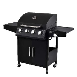 גריל גז לפיקניק 4+1 נקודות אש, איכותי, סוג גז LGP, גריל ברביקיו נייד מרובע ממתכת עם מבערים ראשיים, רב מכר בהולנד - Product Image 4