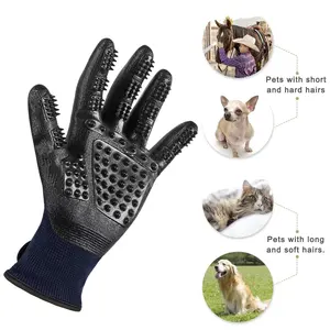 Wholesale Custom Silicone Pet Clean Hair Remover Glove Pet Cat Bath Washing Grooming Tools Pet Glove Brush