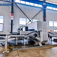 Machine combinée de découpe laser et de poinçonnage pour la fabrication des métaux, formage par étapes, tête de découpe mobile