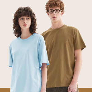 Camisetas Unisex al por Mayor, 210 g/m², 66 Colores Sólidos, Algodón Peinado, Cuello Redondo, Corte Holgado y Transpirable para Uso Casual <span class=keywords><strong>de</strong></span> Verano - Product Image 1