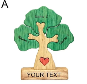 Montessori cây tăng trưởng biểu đồ trẻ em Tên Câu Đố & Lưu trữ hộp không độc hại bằng gỗ học tập đồ chơi trang trí tường 3Y + OEM tùy biến - Product Image 3