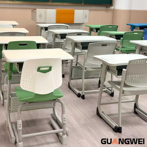 Guangwei phong cách mới Trường Trung Học Đại Học Lớp Học Bàn và ghế học sinh học đơn bàn - Product Image 3