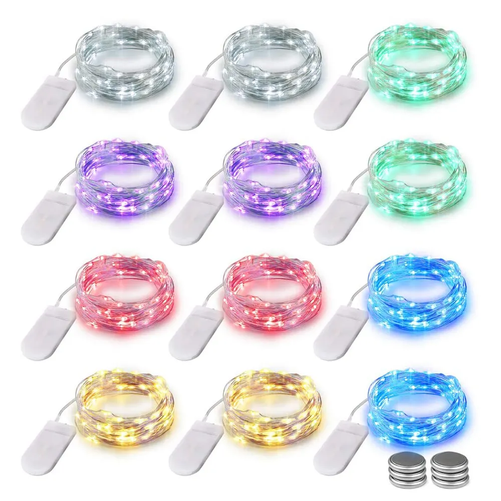 Hot Sale Fairy LED Coin Cell Starry cr2032 battery Operated USB String Lights For Holiday