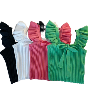 Camisola de Punto Transpirable y Sostenible para Mujer, Estilo Casual de Verano, con Botones, Color Caramelo, Venta al Por Mayor - Product Image 1