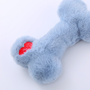 Hot Pet Products Long-Playing Plush Dog Toys <b>Bite</b> and Wear-resistant Washable Bone Shaped Fun Sound Not Tired - Product Image 5