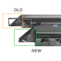 Projecteurs de scène LED matriciels rétro colorés en aluminium IP40, 3x50W RGBA avec DMX512 pour parcs à thème, DJ, discothèques et concerts