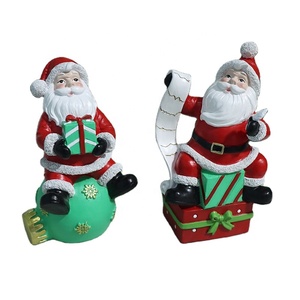 Material de resina hecho a mano, diseño 3D de Papá Noel con <span class=keywords><strong>Memu</strong></span> para decoración de escritorio - Product Image 4