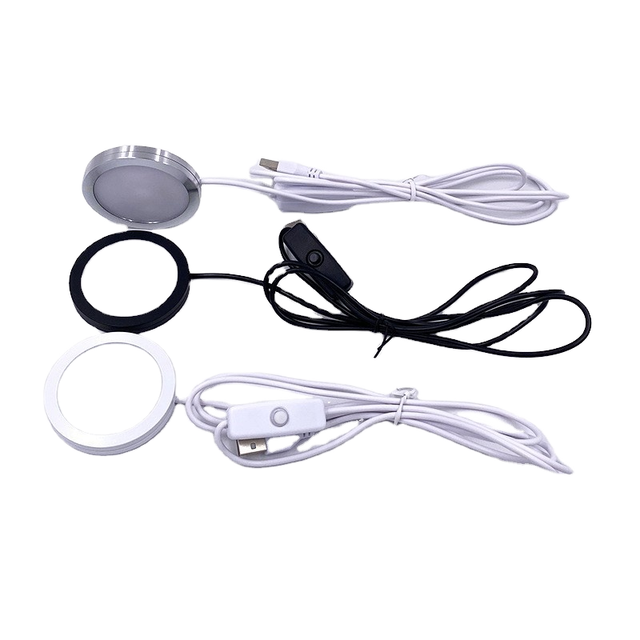 USB 5V Dimmable Motion Sensor Puck Light 3D Printing LED Spotlight Cabinet Downlight
