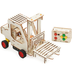ชุดประกอบรถยกไม้บังคับวิทยุ OKYN-Y2442 ชุด STEM DIY สำหรับการแข่งขันวิทยาศาสตร์นักเรียน - Product Image 5