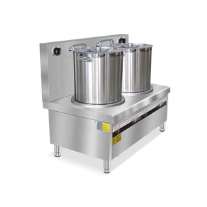 Fornello Elettrico Professionale a Doppio Bruciatore in Acciaio Inox, 380V, Potenza Regolabile, per Cucina e Zuppe, 4 Display Digitali - Product Image 4