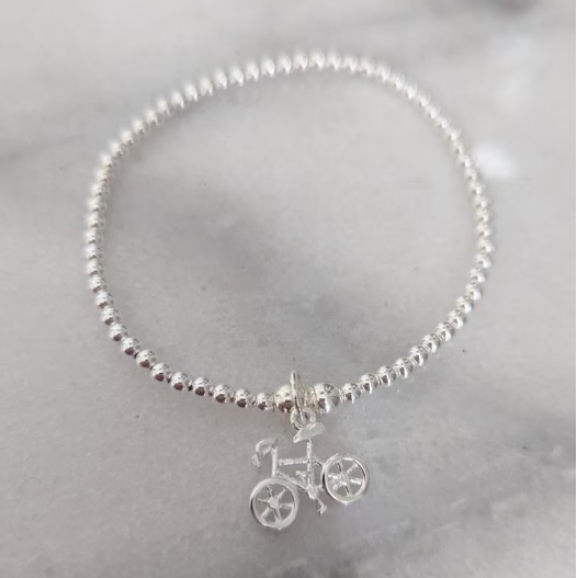 316l Stainless Steel High Quality Waterproof Bicycle Charm Beaded Bracelet High Quality Wholesale Handmade Cheap Jewelry