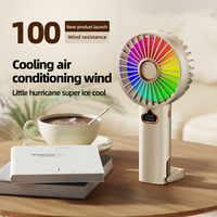 Mini ventilateur électrique USB avec écran LED, pliable, aromathérapie, cadeaux de bienvenue pour la maison et usage promotionnel