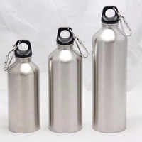 Bouteille d'eau pour vélo en aluminium, de couleur mate, sans BPA, à personnaliser, pour sport, ml