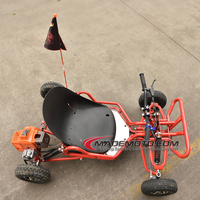 Voiturette tout-terrain miniature à deux places rouge avec FXGK 001 50cc, buggy des dunes 63CC, kart à moteur 2 temps