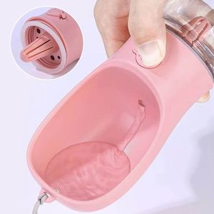 Food Grade Fashion Automatic Portable <b>Dog</b> Water <b>Bottle</b> & Feeder with Food Bowl for Outdoor Use - Product Image 1