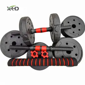 Home Gym Fitness Cement 10-40kg adjustable Barbell Dumbbell Set Weight Lifting Free Weights