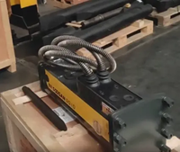 Martillo Hidráulico Nuevo para la Industria Minera, Modelo con Componentes Principales, Equipo de Construcción, Cincel de 40 mm