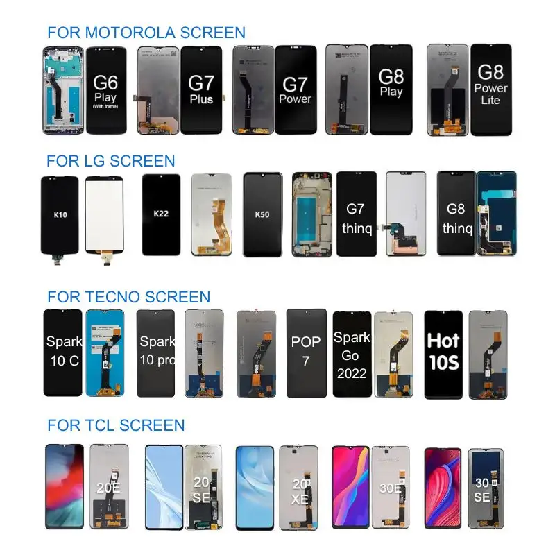 휴대 전화 LCD 터치 스크린 디스플레이 다른 브랜드 모델 아이폰 삼성 lcd에 대한 완전한 디스플레이 디지타이저 모바일 화면