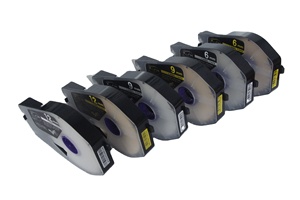 Original para impresora de etiquetas de Cable <span class=keywords><strong>Canon</strong></span>, máquina de codificación <span class=keywords><strong>Canon</strong></span> de 9/12mm, etiqueta autoadhesiva blanca/amarilla, 510T - Product Image 3