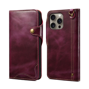 Custodia a Portafoglio Vintage in Vera Pelle con Supporto, Chiusura Magnetica Anti-caduta Compatibile con Apple Serie 16/15/14/13/12 - Product Image 4