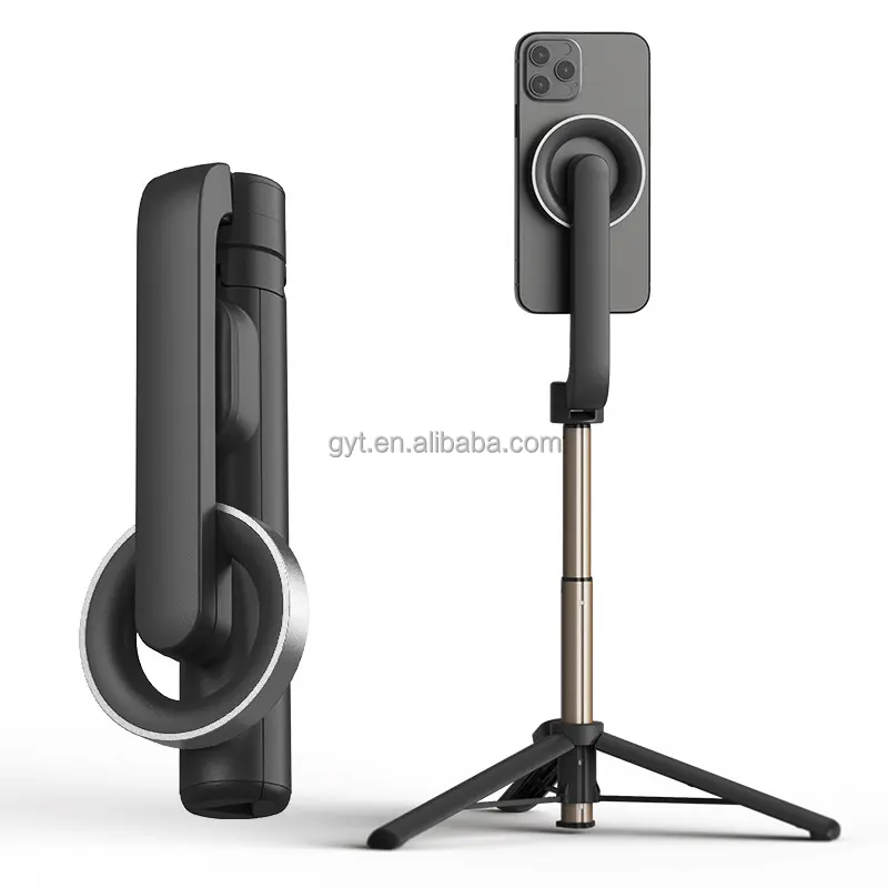 2023 Neue Handy Halter Magnetische Benutzerdefinierte Selfie Stick Bluetooth Steuerung Magsafing Mount Stativ Live Halterung