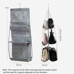 Sac de rangement anti-poussière pour armoire, sac suspendu mural détachable, sac fourre-tout, organisateur de sacs à main et de pochettes - Product Image 5