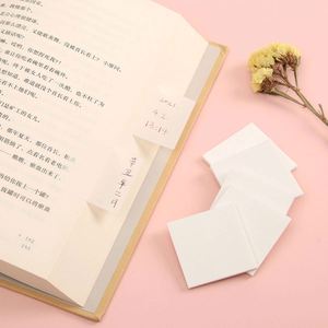 Transparent Sticky Notes White Self-Adhesive Stationery <b>Memo</b> <b>Pads</b> School Supplies Notepad - Product Image 5