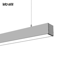 Luminaire linéaire LED en aluminium pour bureau, 20W, 36W, 48W, à montage en surface au plafond, ou suspension linéaire LED