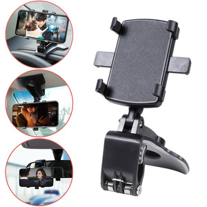 <b>Car</b> Phone Holder Dashboard <b>Clip</b> On Black Universal Rotating For Navigation Inside <b>Car</b> - Product Image 2