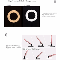 Yidoblo Fd-480 96w Ringlight 18 pouces 3200k-5500k Lampe photographique professionnelle à intensité variable pour téléphone Led 18 pouces Ring Light