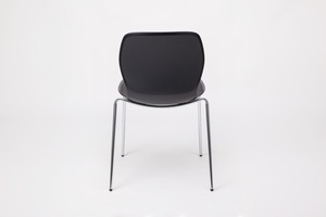 Silla lateral profesional con borde pellizcado-Muebles de contrato comercial a juego con base cromada y carcasa de plástico de alto impacto - Product Image 6