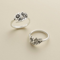 Bague en argent pur S925 James Avery, motif floral et insectes, bague de mode antique pour femmes