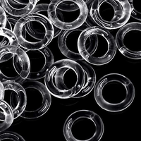 100 anneaux transparents pour rideaux romains, anneaux de tirette pour accessoires de stores romains, pièces de rechange