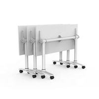 Table pliante LEADCOM Colin LS-701, mobilier de bureau, table de formation, table de réunion, grande et petite table pliante à plateau rabattable