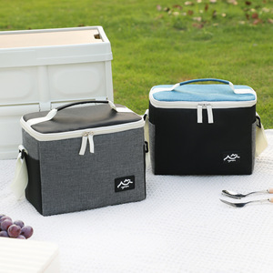 Myseason Color Block Lunch Bag Insulated Portable Cooler Bag For Office Commuter Outdoor Use - Product Image 3